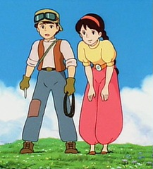 Le château dans le ciel (Hayao Miyazaki) - simplicité et élégance.